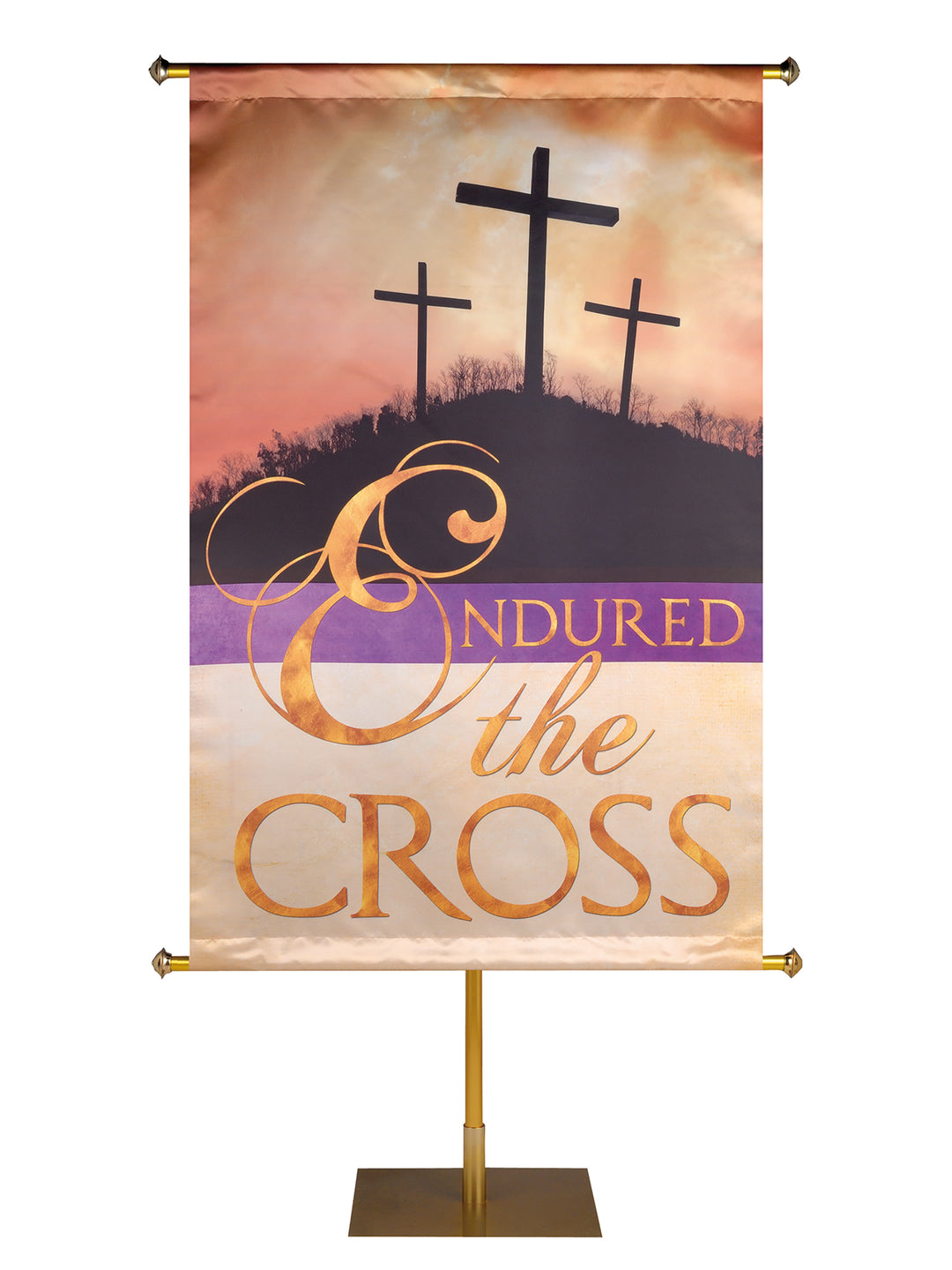 Hill & Crosses Custom Banner - Custom Easter Banners - PraiseBanners