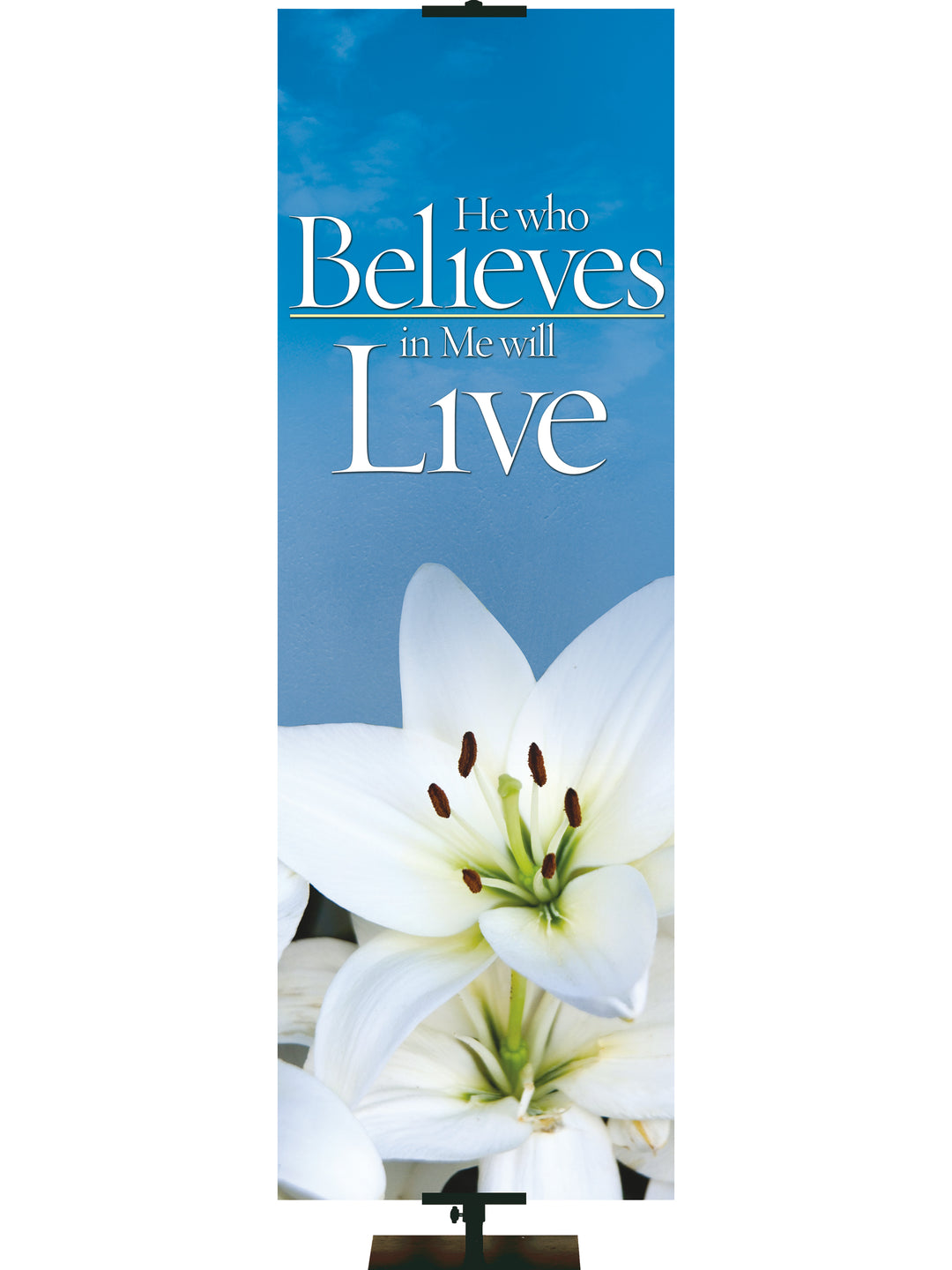 Joyous Easter He Who Believes - Easter Banners - PraiseBanners