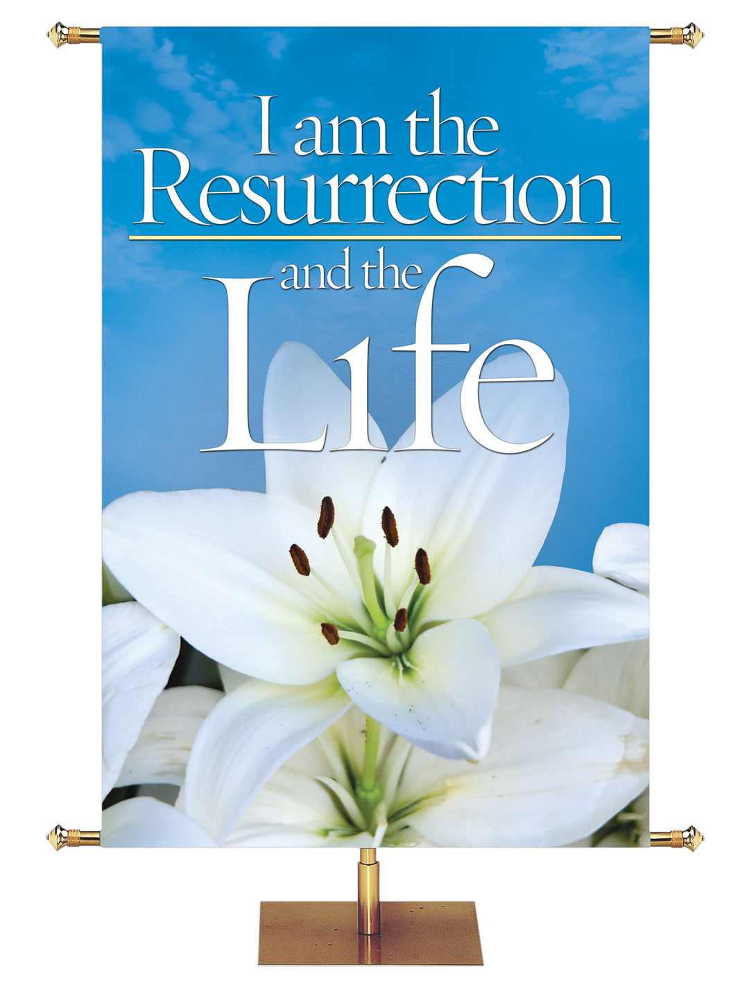 Joyous Easter I Am the Resurrection - Easter Banners - PraiseBanners