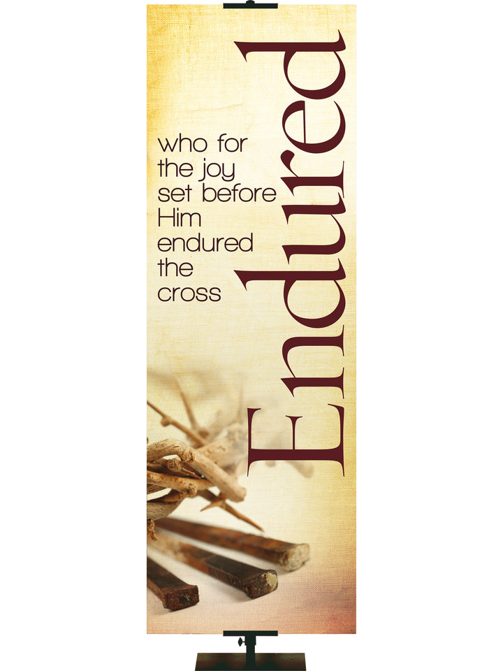 Rustic Easter Endured - Easter Banners - PraiseBanners