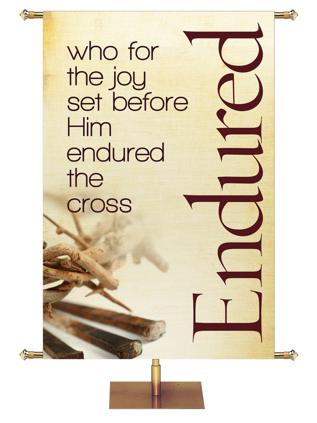 Rustic Easter Endured - Easter Banners - PraiseBanners