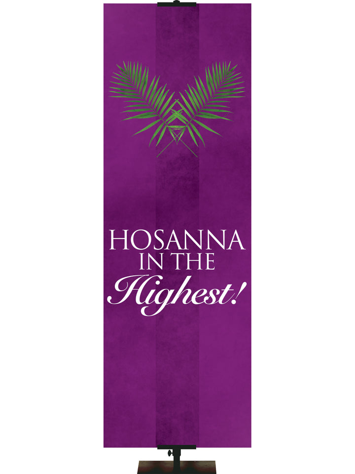 Signs of Easter Passion Cross Right - Easter Banners - PraiseBanners