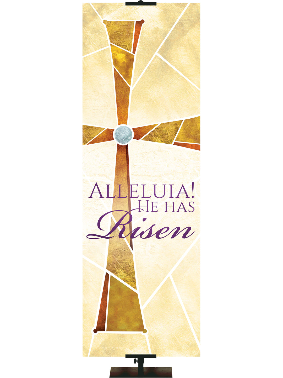 Eternal Emblems of Easter Alleluia He Has Risen - Easter Banners - PraiseBanners