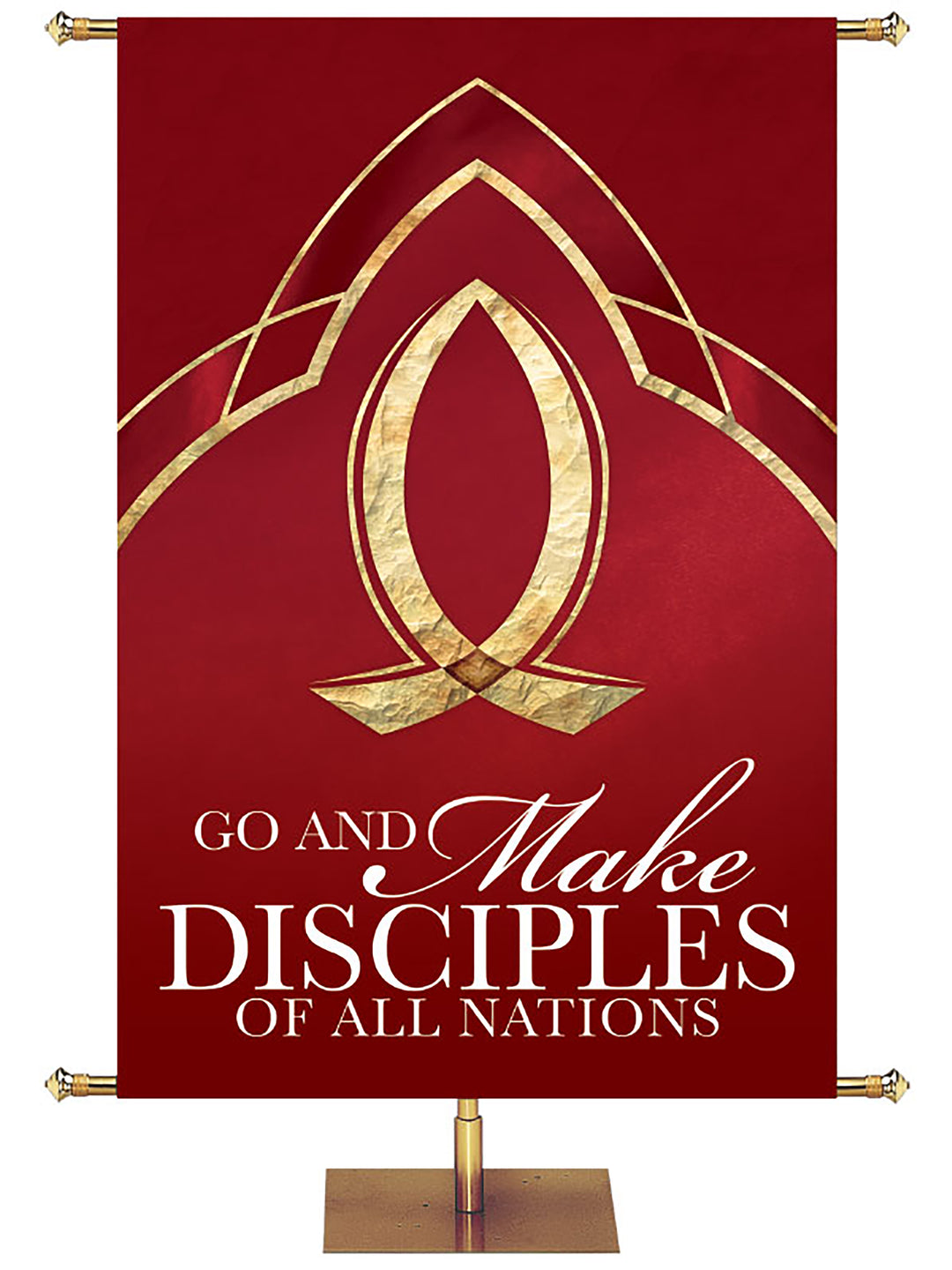 Eternal Emblems of Faith Go And Make Disciples - Liturgical Banners - PraiseBanners