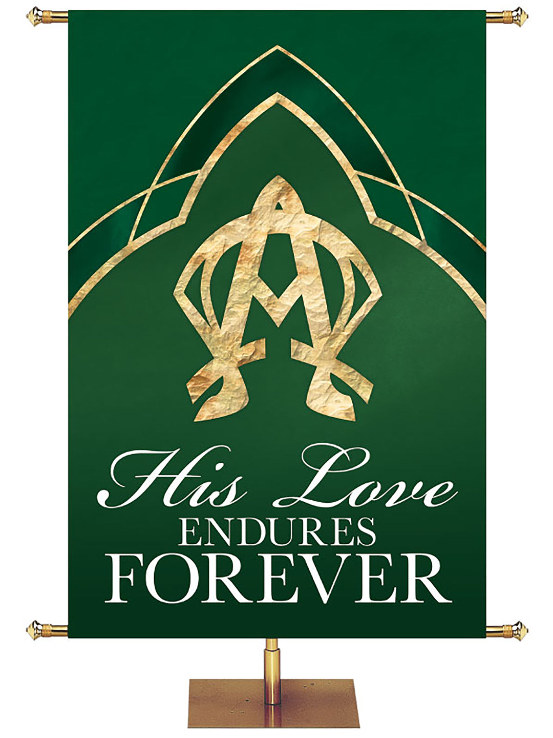 His Love Endures Forever Banner