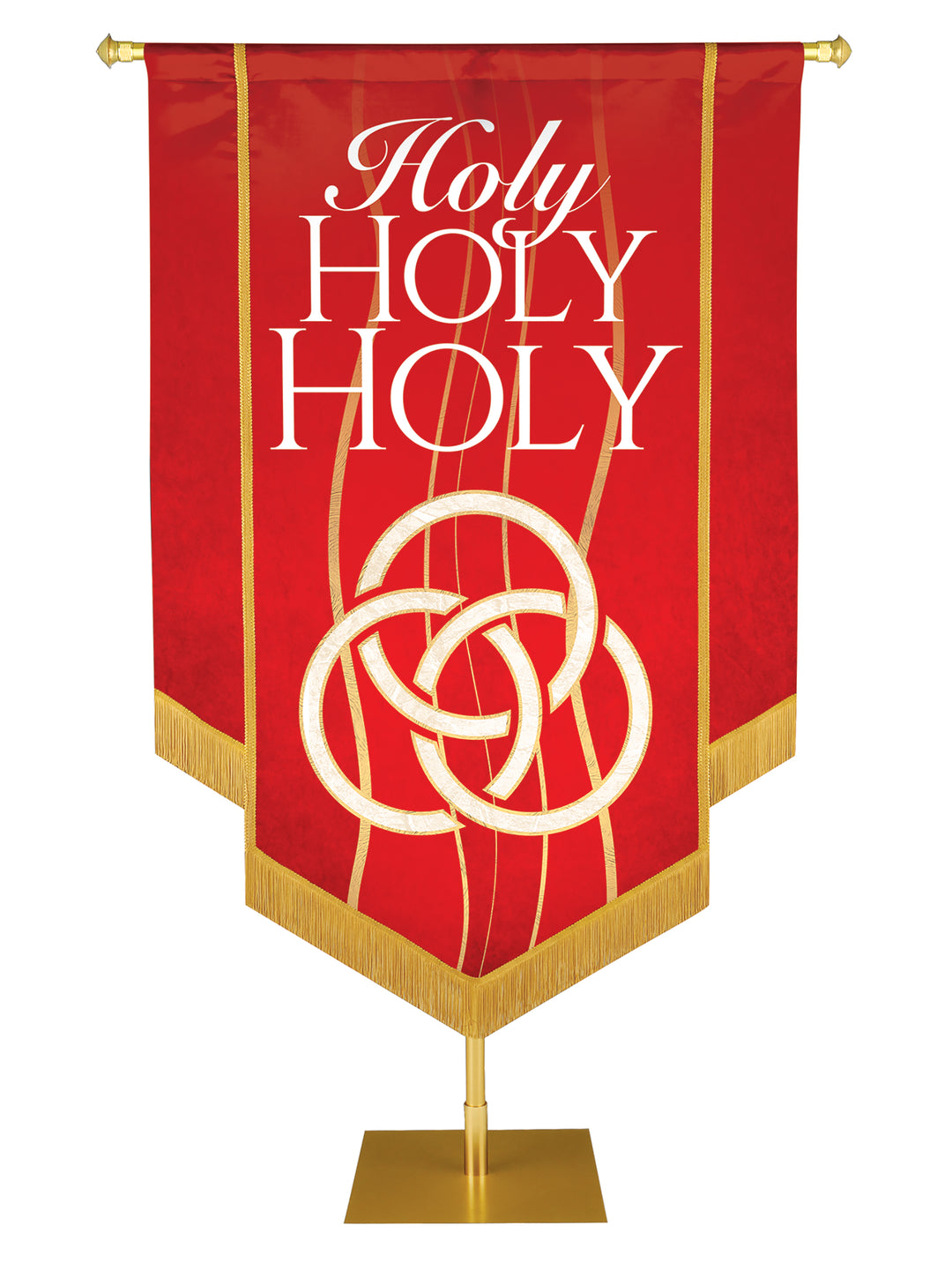 Experiencing God Trinity, Holy Holy Holy Embellished Banner - Handcrafted Banners - PraiseBanners