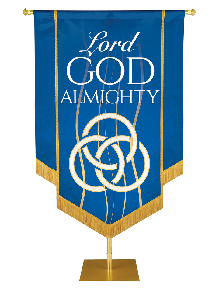 Experiencing God Trinity, Lord God Almighty Embellished Banner - Handcrafted Banners - PraiseBanners