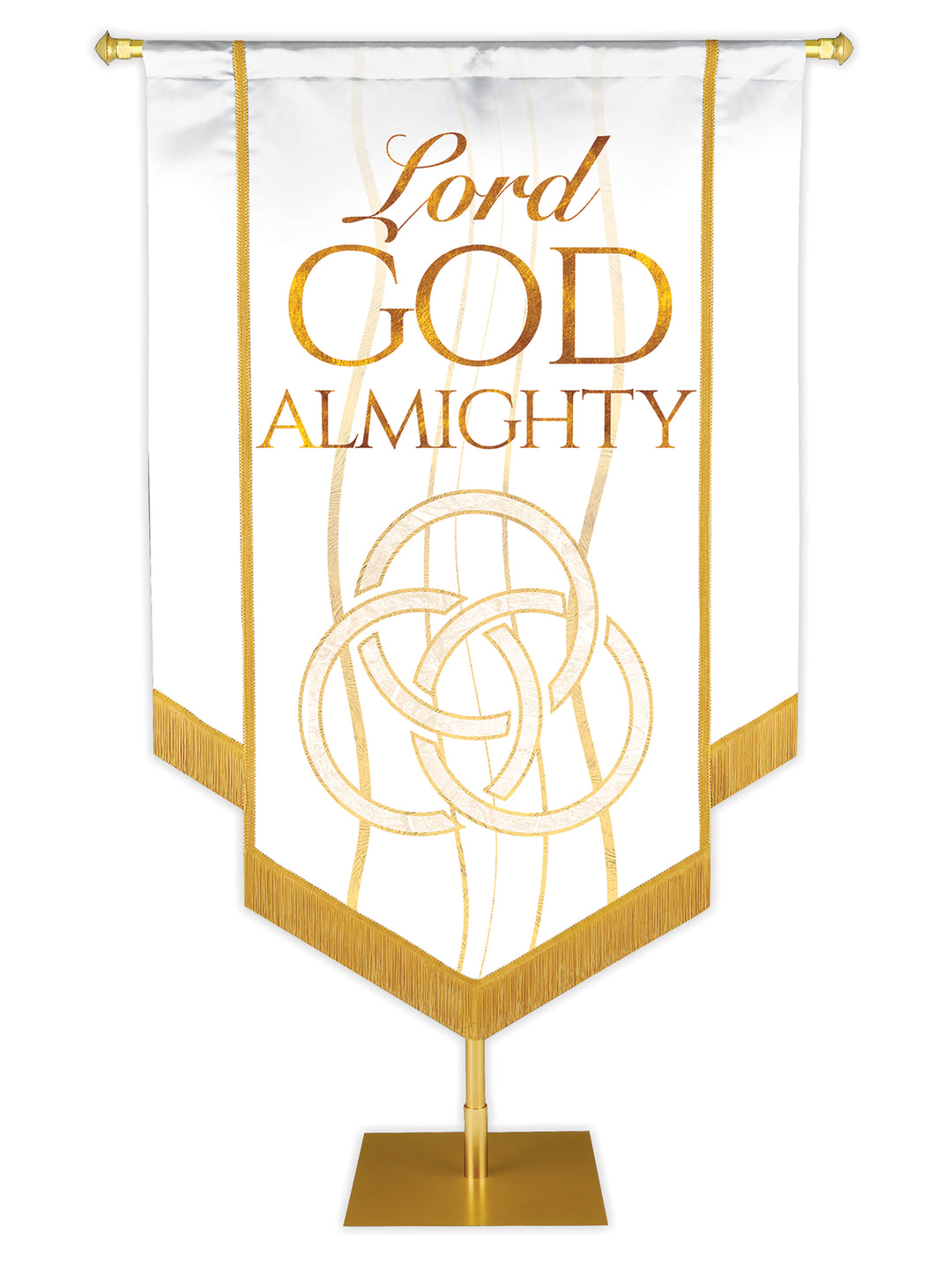 Experiencing God Trinity, Lord God Almighty Embellished Banner - Handcrafted Banners - PraiseBanners