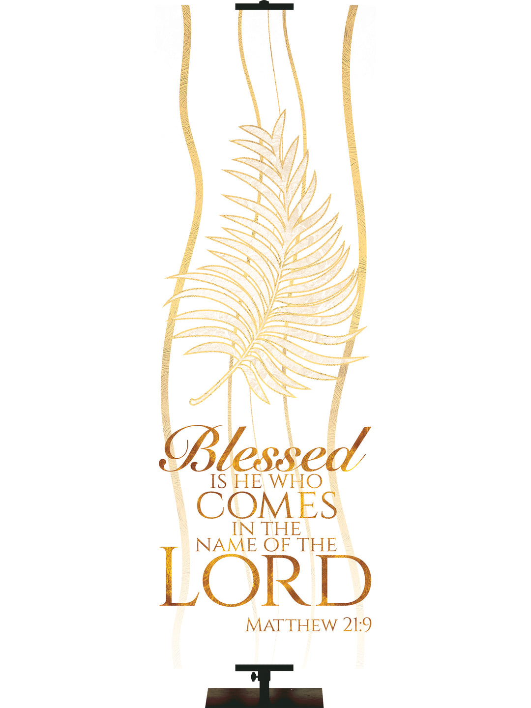 Experiencing God Symbols and Phrases Palm, Blessed Is He - Liturgical Banners - PraiseBanners