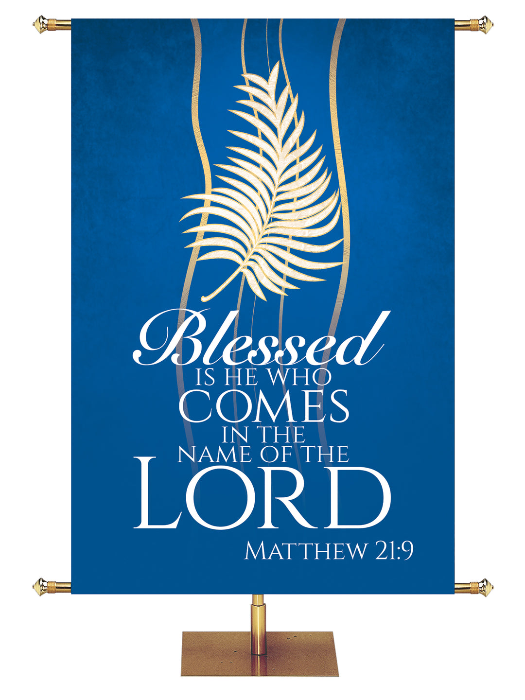 Experiencing God Symbols and Phrases Palm, Blessed Is He - Liturgical Banners - PraiseBanners