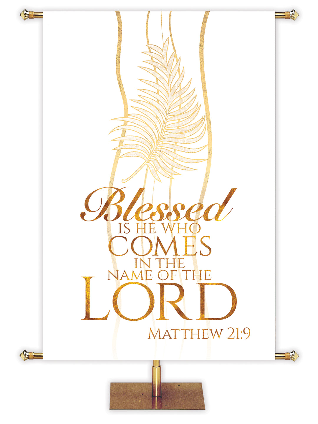 Experiencing God Symbols and Phrases Palm, Blessed Is He - Liturgical Banners - PraiseBanners