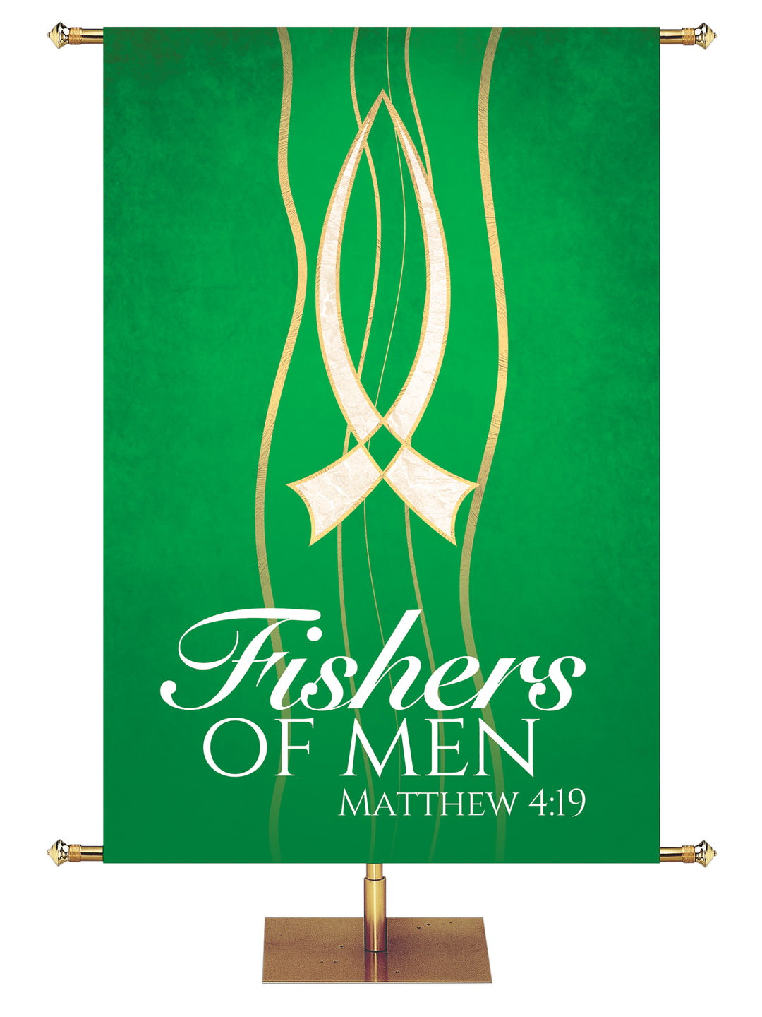 Experiencing God Symbols and Phrases Fish, Fishers of Men - Liturgical Banners - PraiseBanners