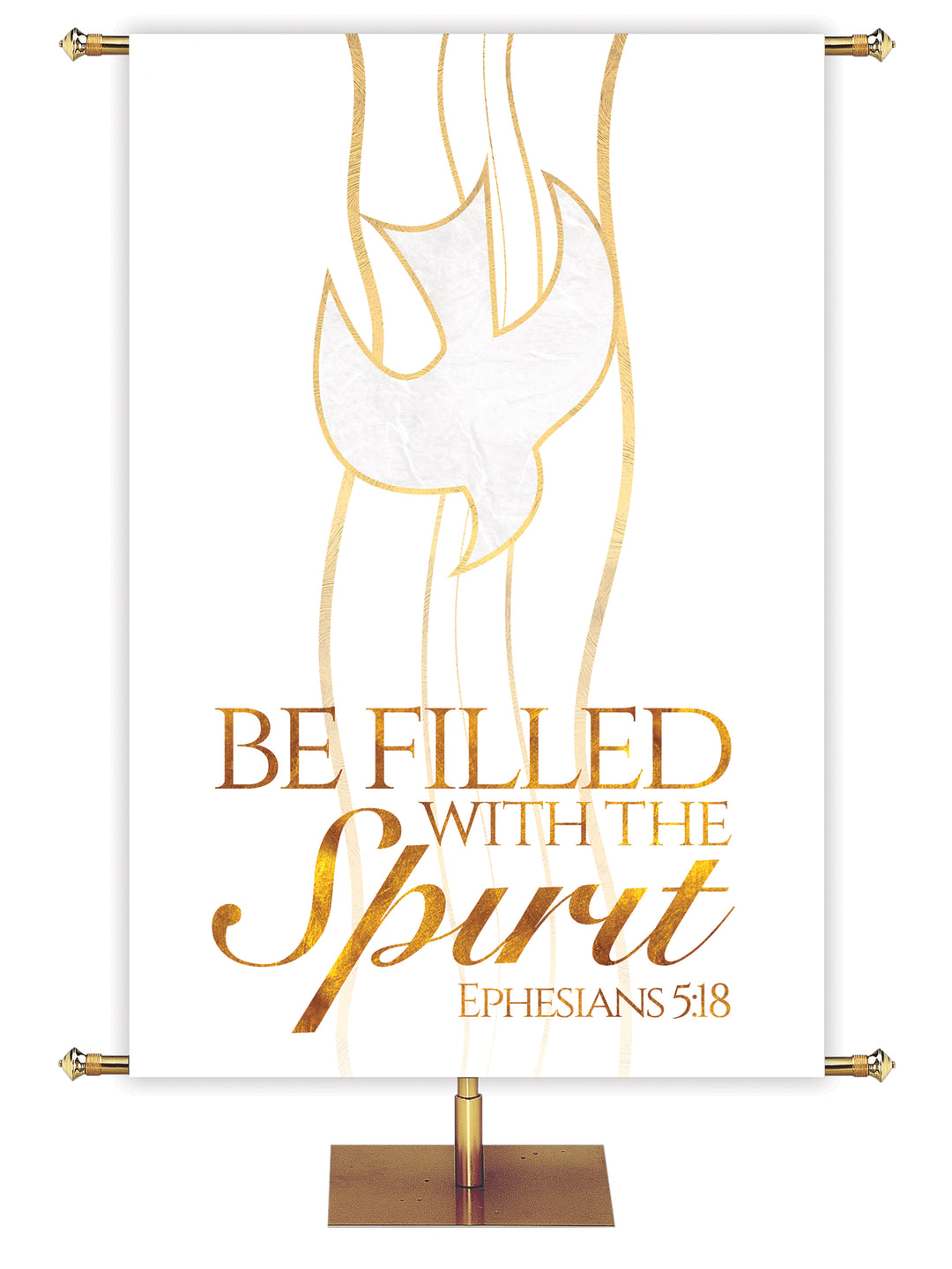 Experiencing God Symbols and Phrases Dove, Filled With The Spirit - Liturgical Banners - PraiseBanners