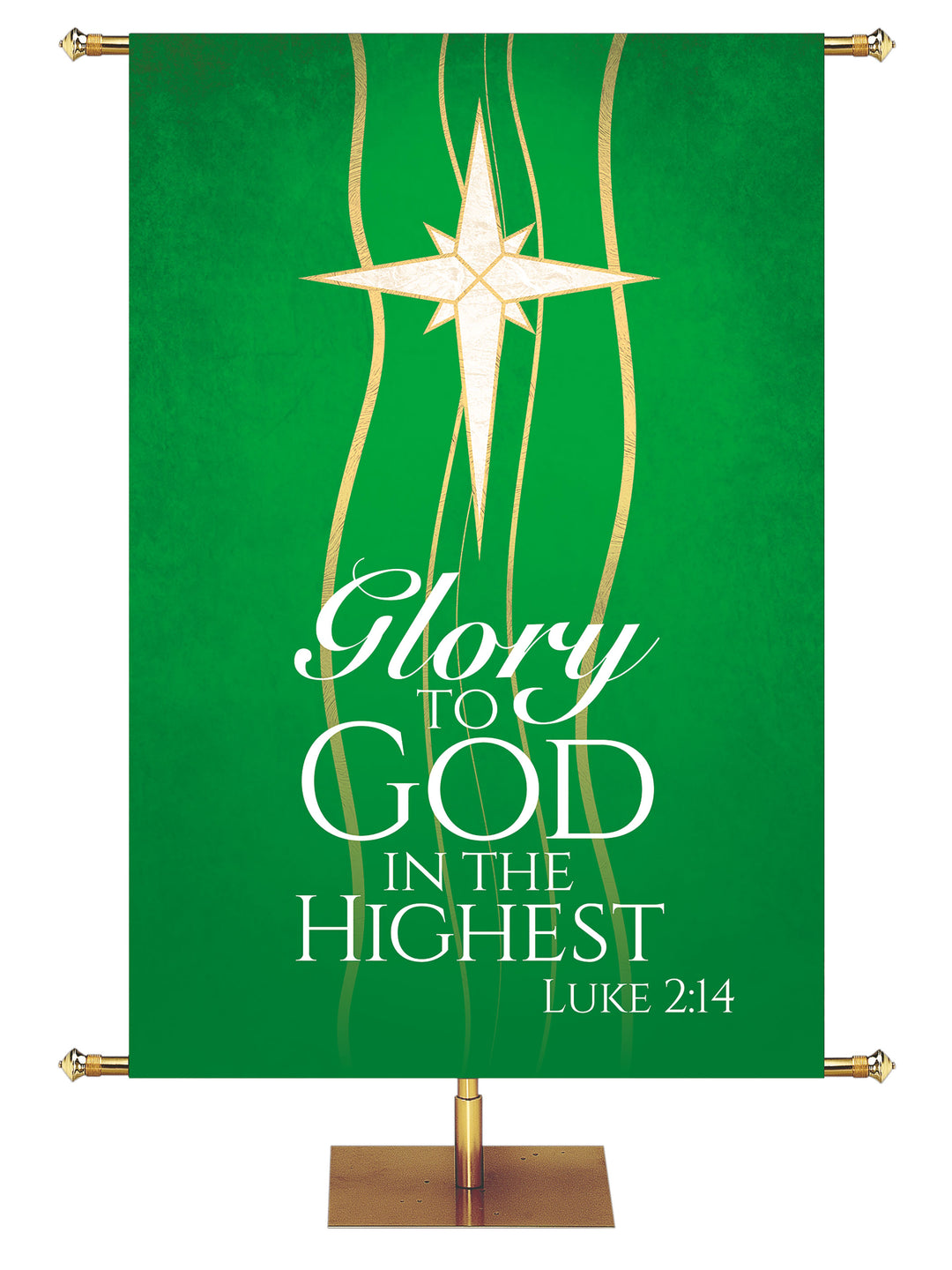 Experiencing God Symbols and Phrases Star, Glory to God - Liturgical Banners - PraiseBanners