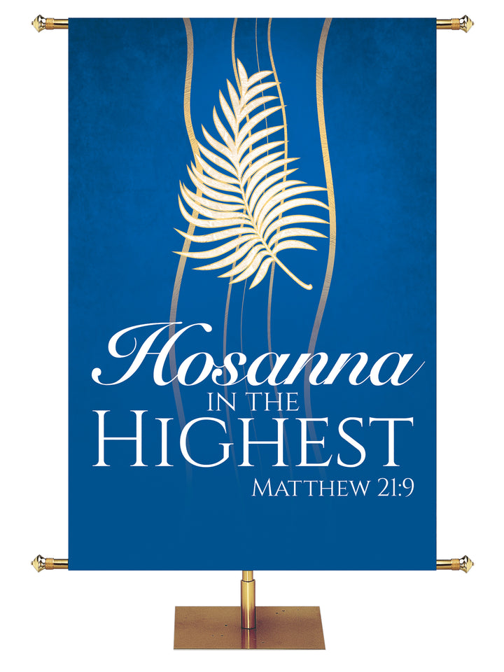 Experiencing God Symbols and Phrases Palm, Hosanna In The Highest - Liturgical Banners - PraiseBanners