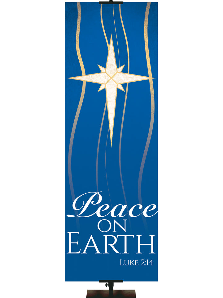 Experiencing God Symbols and Phrases Star, Peace on Earth - Liturgical Banners - PraiseBanners