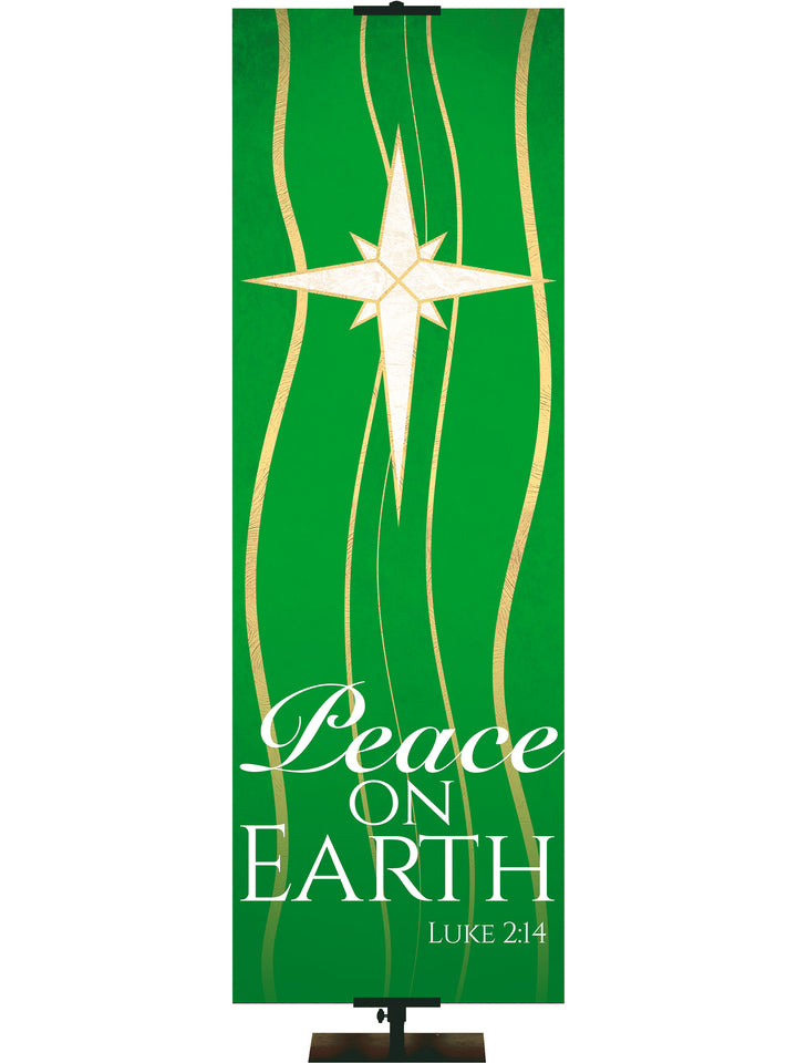 Experiencing God Symbols and Phrases Star, Peace on Earth - Liturgical Banners - PraiseBanners