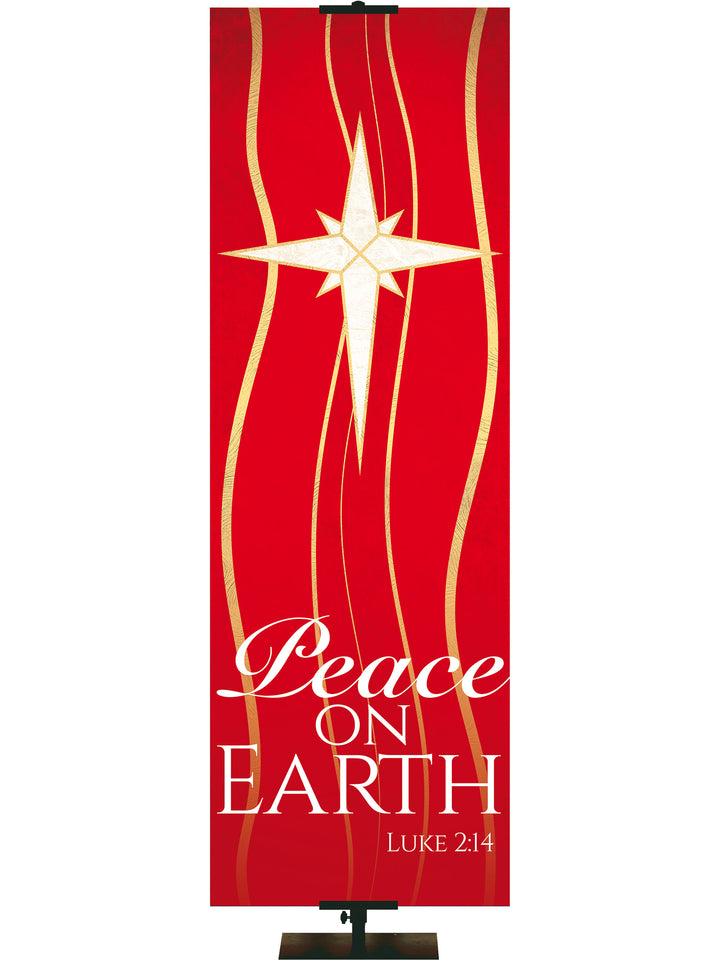 Experiencing God Symbols and Phrases Star, Peace on Earth - Liturgical Banners - PraiseBanners