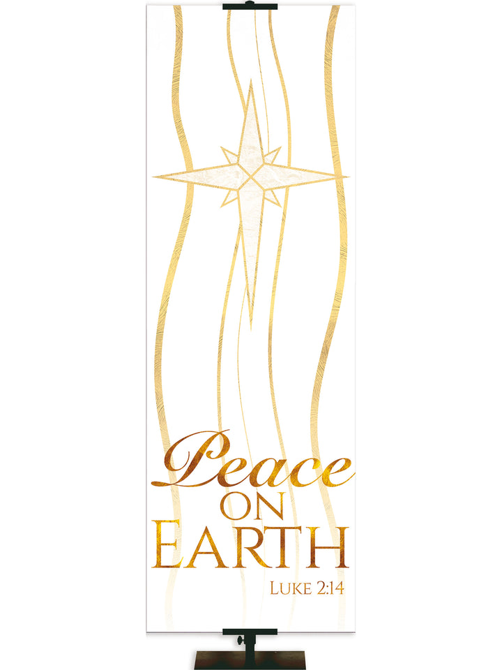 Experiencing God Symbols and Phrases Star, Peace on Earth - Liturgical Banners - PraiseBanners