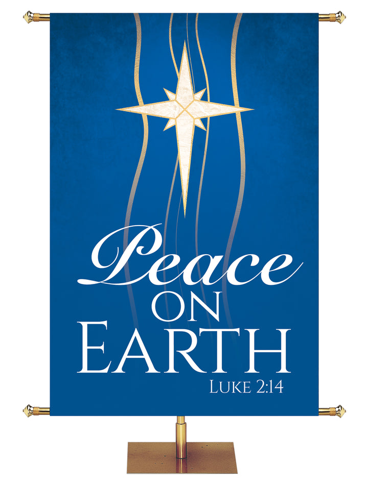 Experiencing God Symbols and Phrases Star, Peace on Earth - Liturgical Banners - PraiseBanners