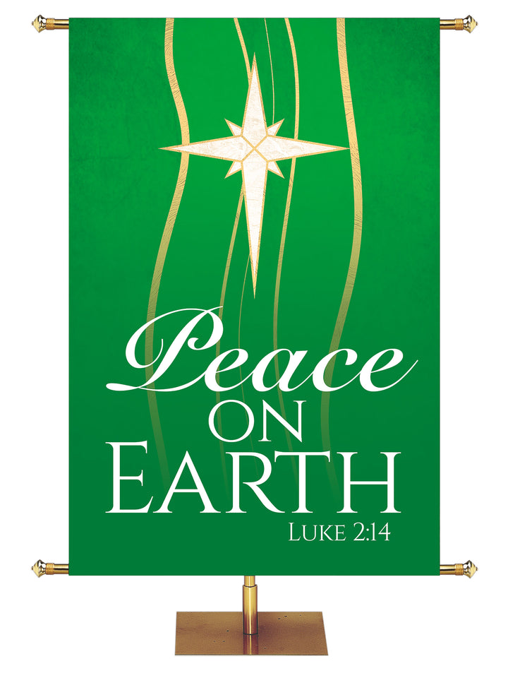 Experiencing God Symbols and Phrases Star, Peace on Earth - Liturgical Banners - PraiseBanners