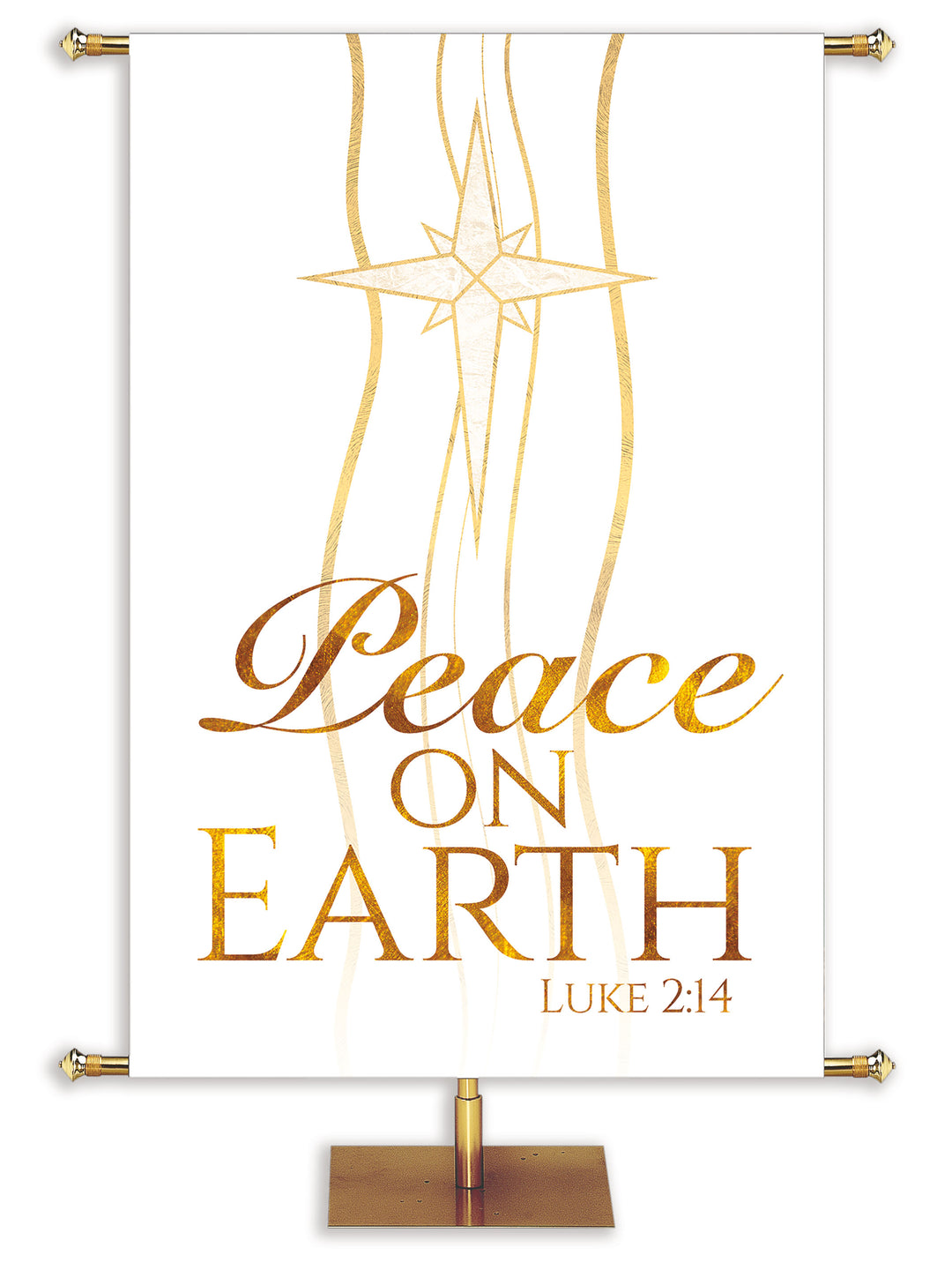 Experiencing God Symbols and Phrases Star, Peace on Earth - Liturgical Banners - PraiseBanners