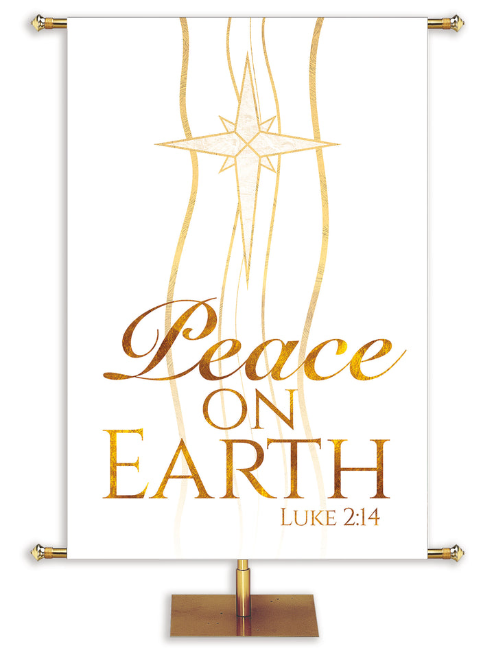 Experiencing God Symbols and Phrases Star, Peace on Earth - Liturgical Banners - PraiseBanners