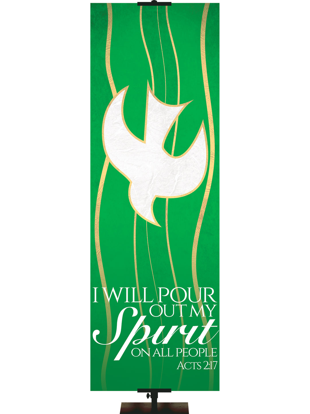 Experiencing God Symbols and Phrases Dove, Pour Out My Spirit - Liturgical Banners - PraiseBanners