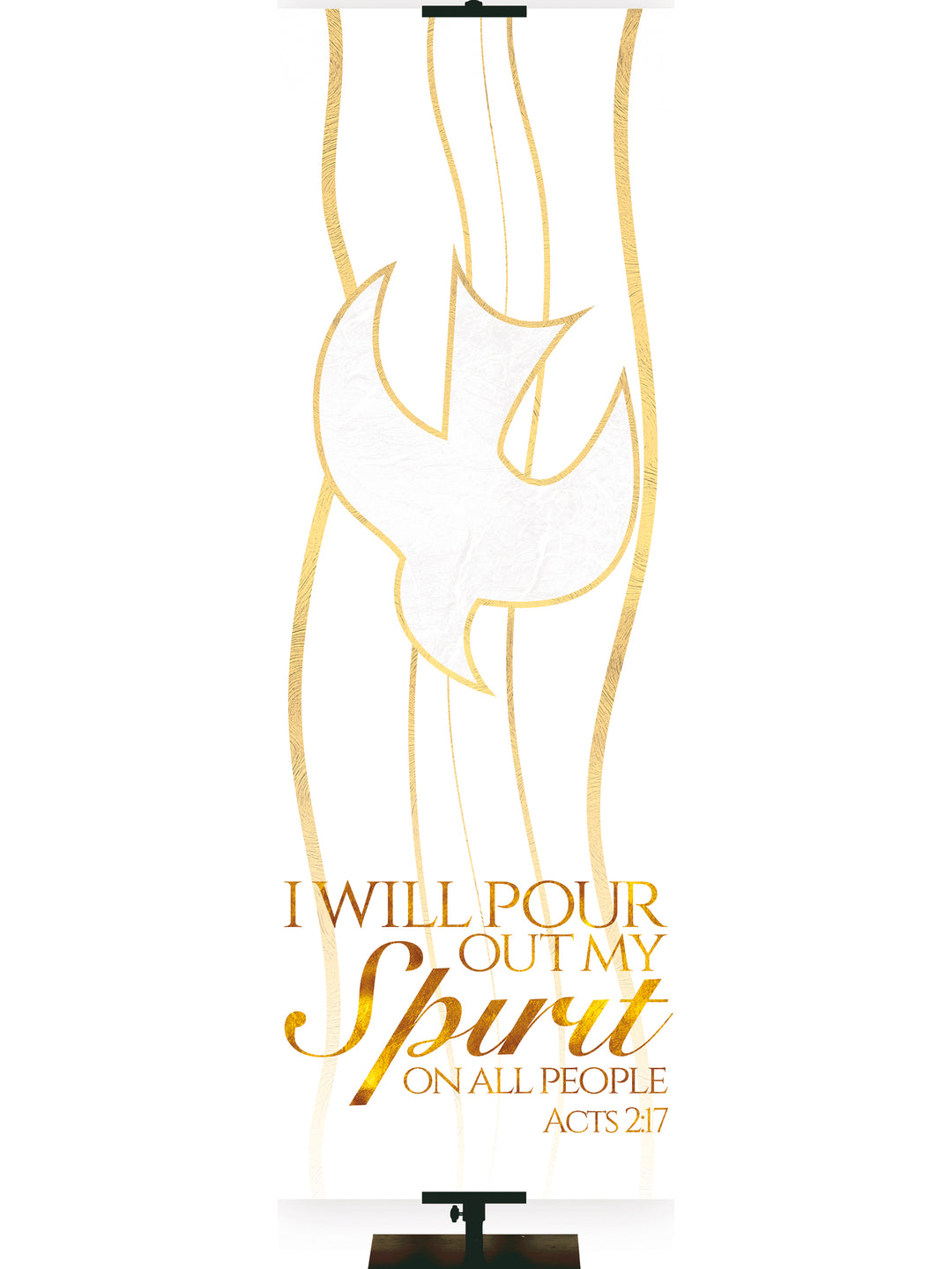 Experiencing God Symbols and Phrases Dove, Pour Out My Spirit - Liturgical Banners - PraiseBanners