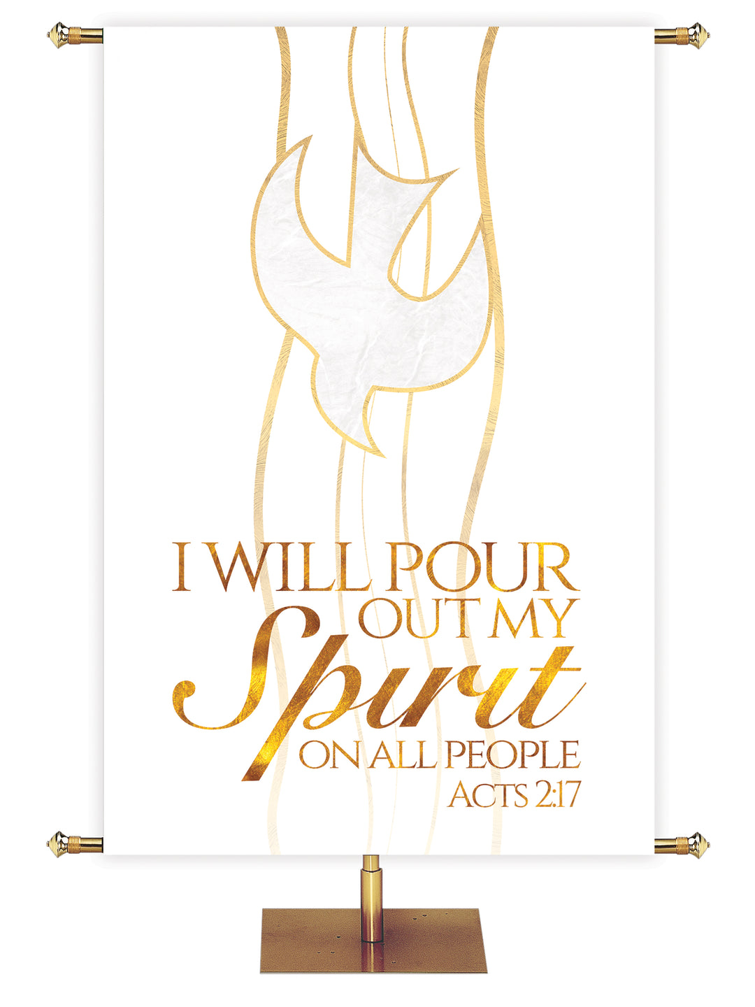 Experiencing God Symbols and Phrases Dove, Pour Out My Spirit - Liturgical Banners - PraiseBanners