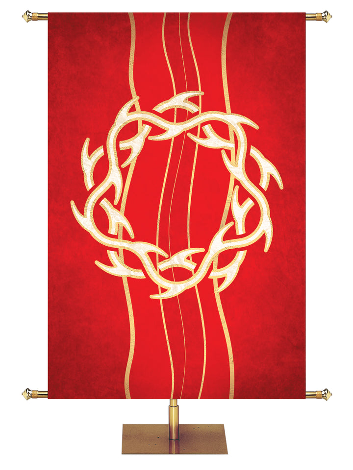 Experiencing God Symbols Crown of Thorns - Liturgical Banners - PraiseBanners