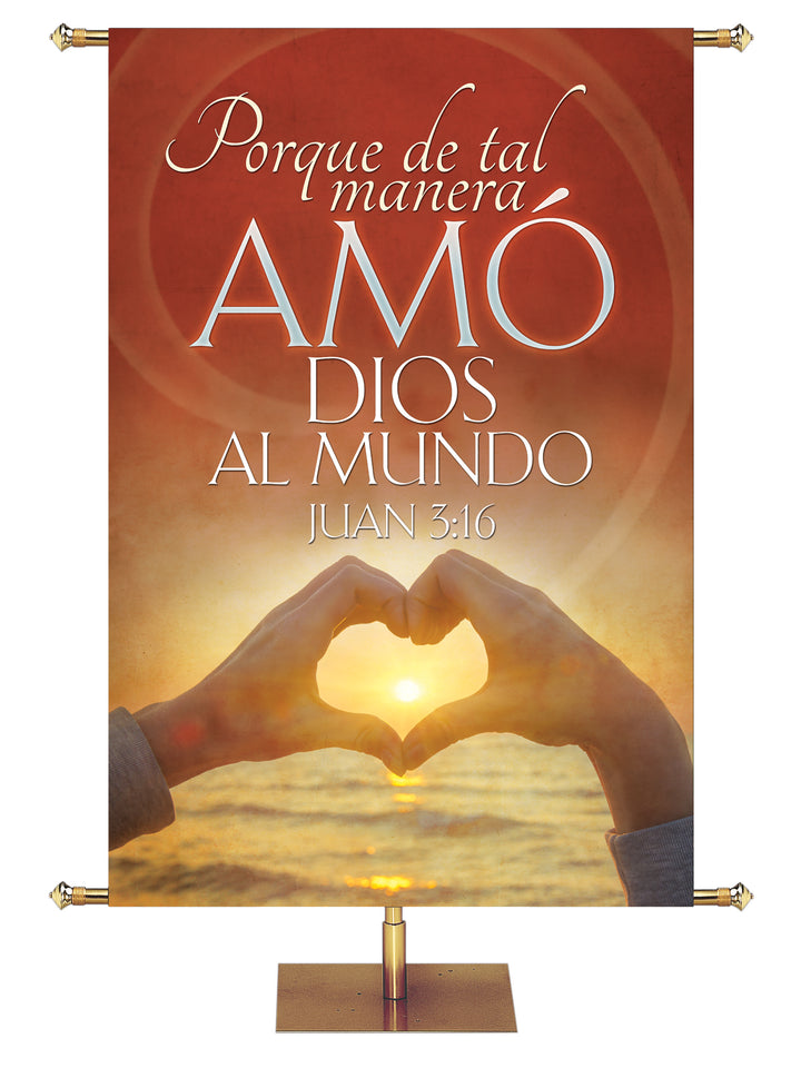 For God So Loved the World Spanish Banner