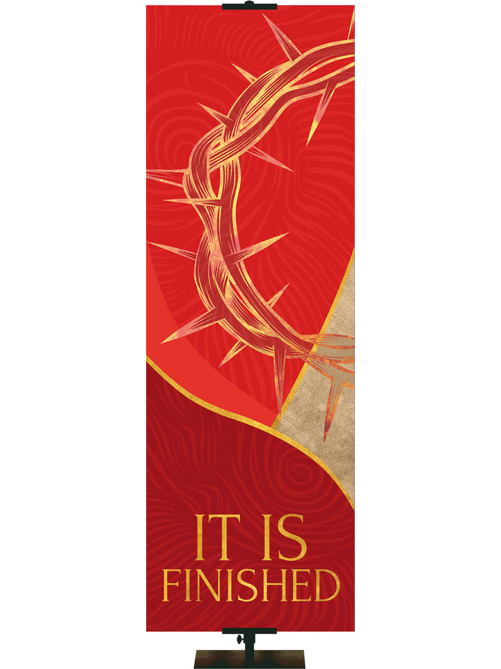 Shimmering Easter It Is Finished - Easter Banners - PraiseBanners