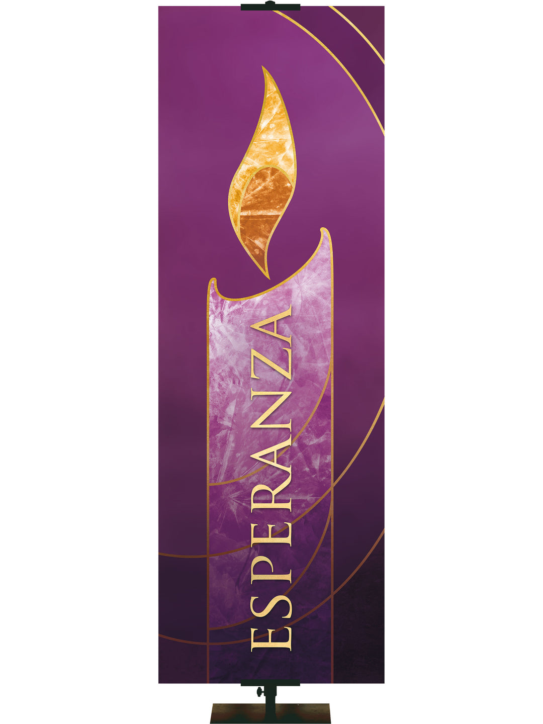 Spanish Liturgical Advent Candle Hope - Advent Banners - PraiseBanners