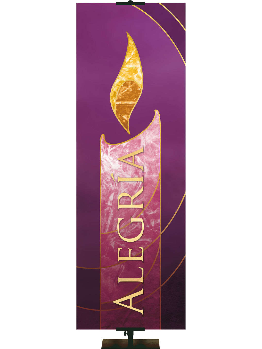 Spanish Liturgical Advent Candle Joy - Advent Banners - PraiseBanners