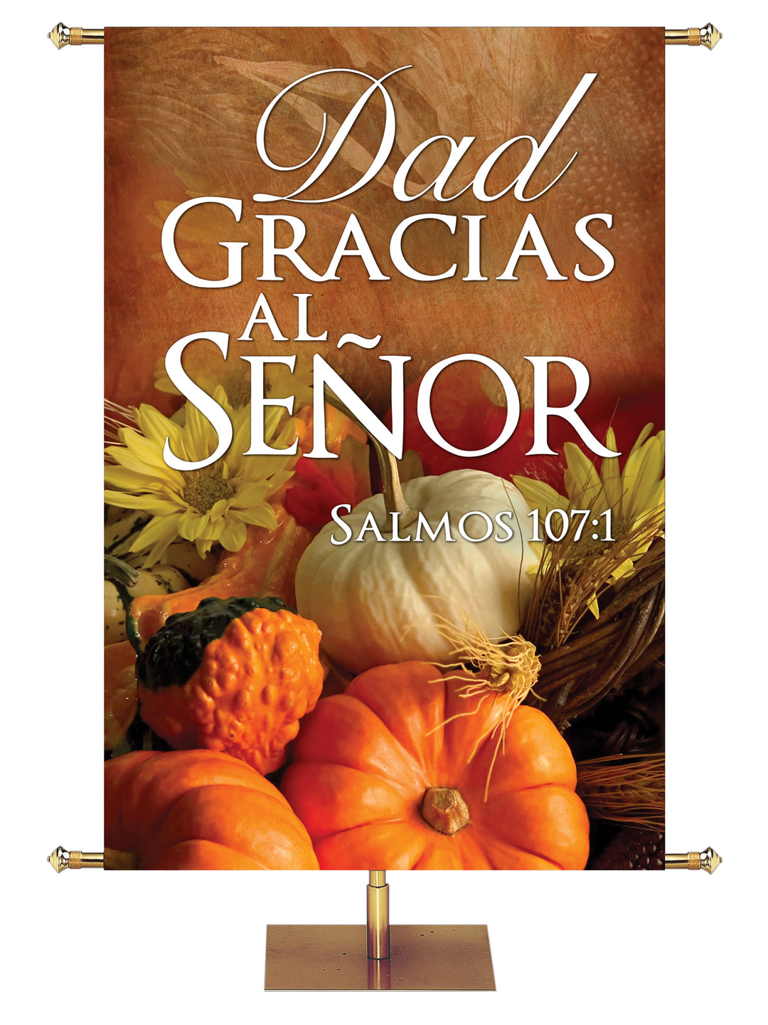 Spanish Fall & Thanksgiving Banner Give Thanks to the Lord