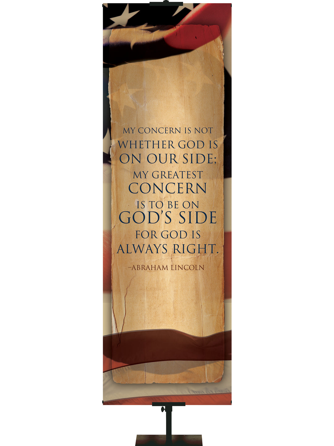 Patriotic Be on God's Side - Patriotic Banners - PraiseBanners