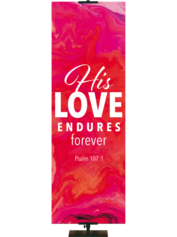 Gospel Impressions His Love Endures - Year Round Banners - PraiseBanners