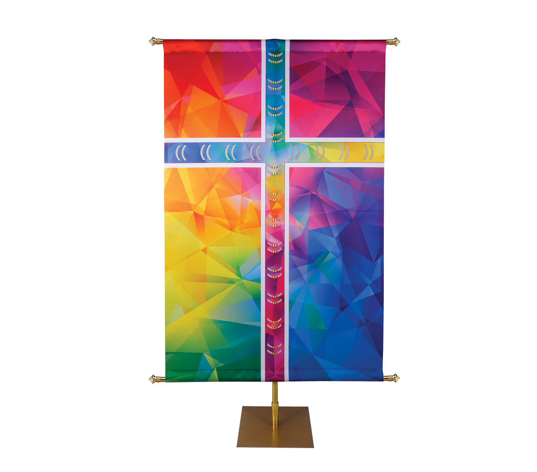 Hues of Grace Precision Cut and Sculpted Banner Trio - Easter Banners - PraiseBanners