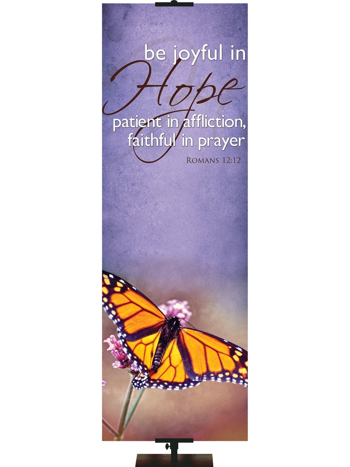 Renewal in Spring Be Joyful in Hope - Year Round Banners - PraiseBanners