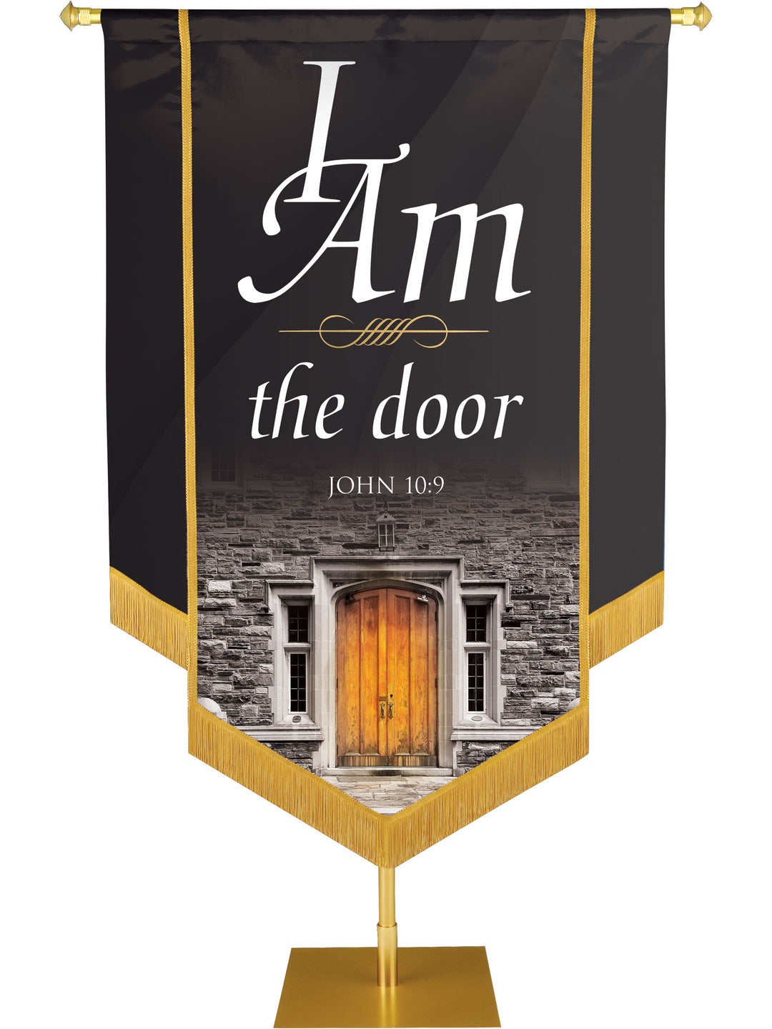 I Am the Door Embellished Banner - Handcrafted Banners - PraiseBanners