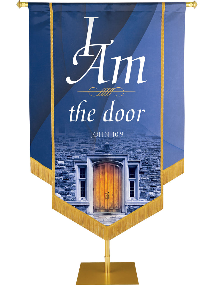 I Am the Door Embellished Banner - Handcrafted Banners - PraiseBanners