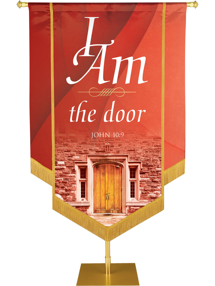 I Am the Door Embellished Banner - Handcrafted Banners - PraiseBanners