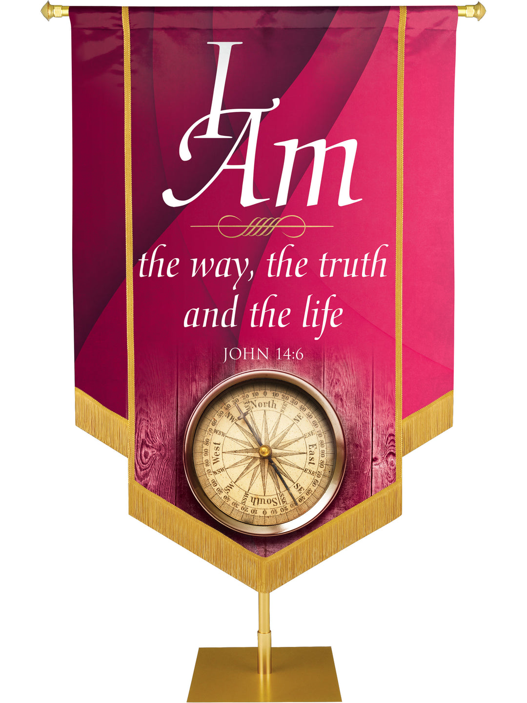 I Am The Way Embellished Banner - Handcrafted Banners - PraiseBanners