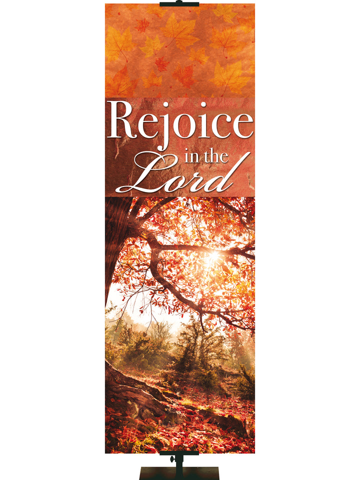 Joy of Gratitude Rejoice in the Lord - Fall Banners - PraiseBanners