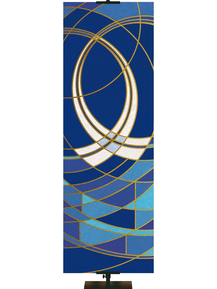 Luminescence Custom Banner Fish - Custom Liturgical Banners - PraiseBanners