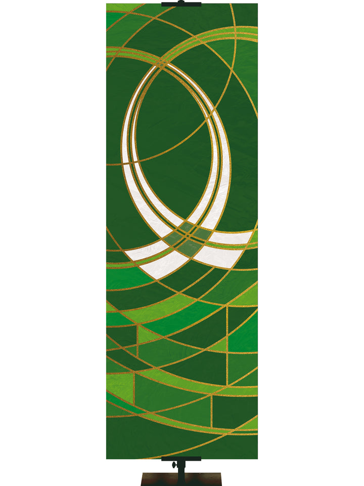 Luminescence Custom Banner Fish - Custom Liturgical Banners - PraiseBanners