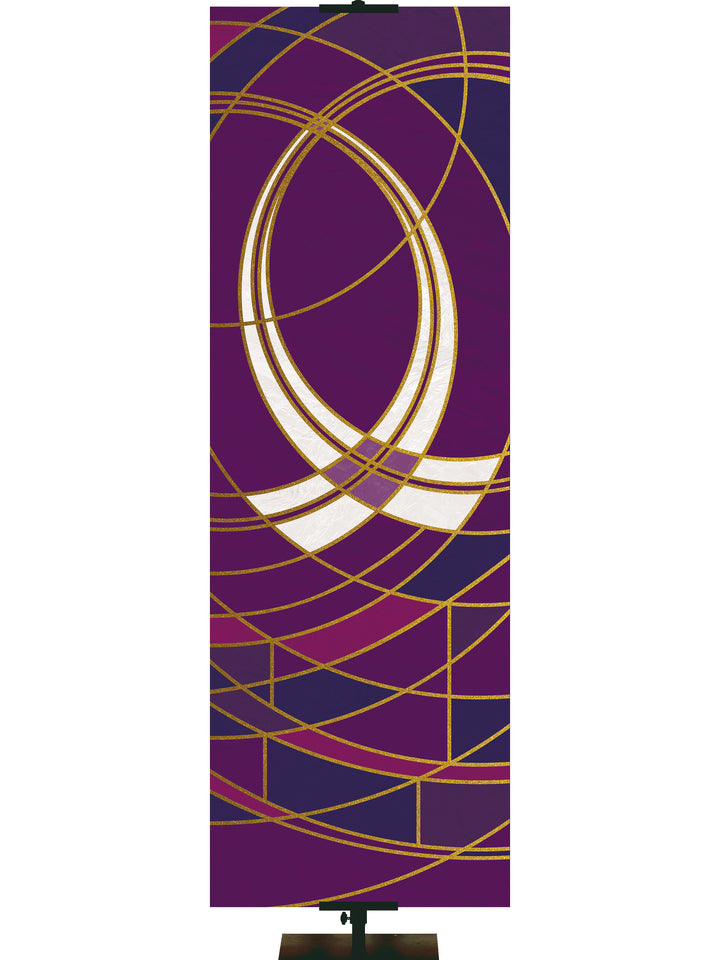 Luminescence Custom Banner Fish - Custom Liturgical Banners - PraiseBanners