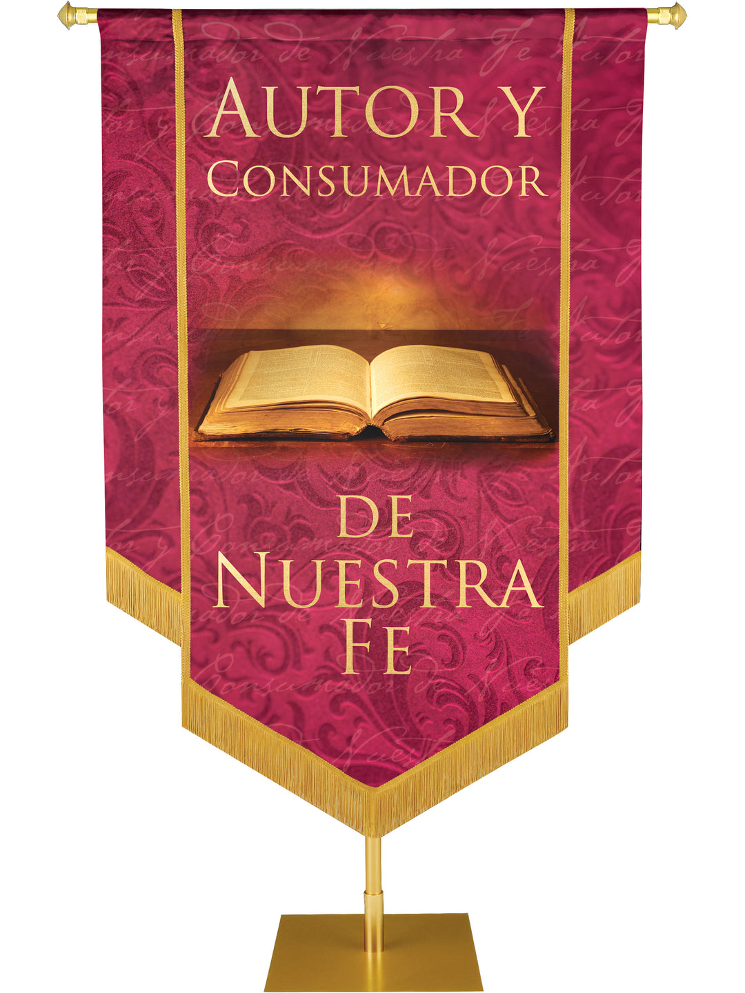 Autory Consumador De Nuestra Fe Embellished Banner - Handcrafted Banners - PraiseBanners