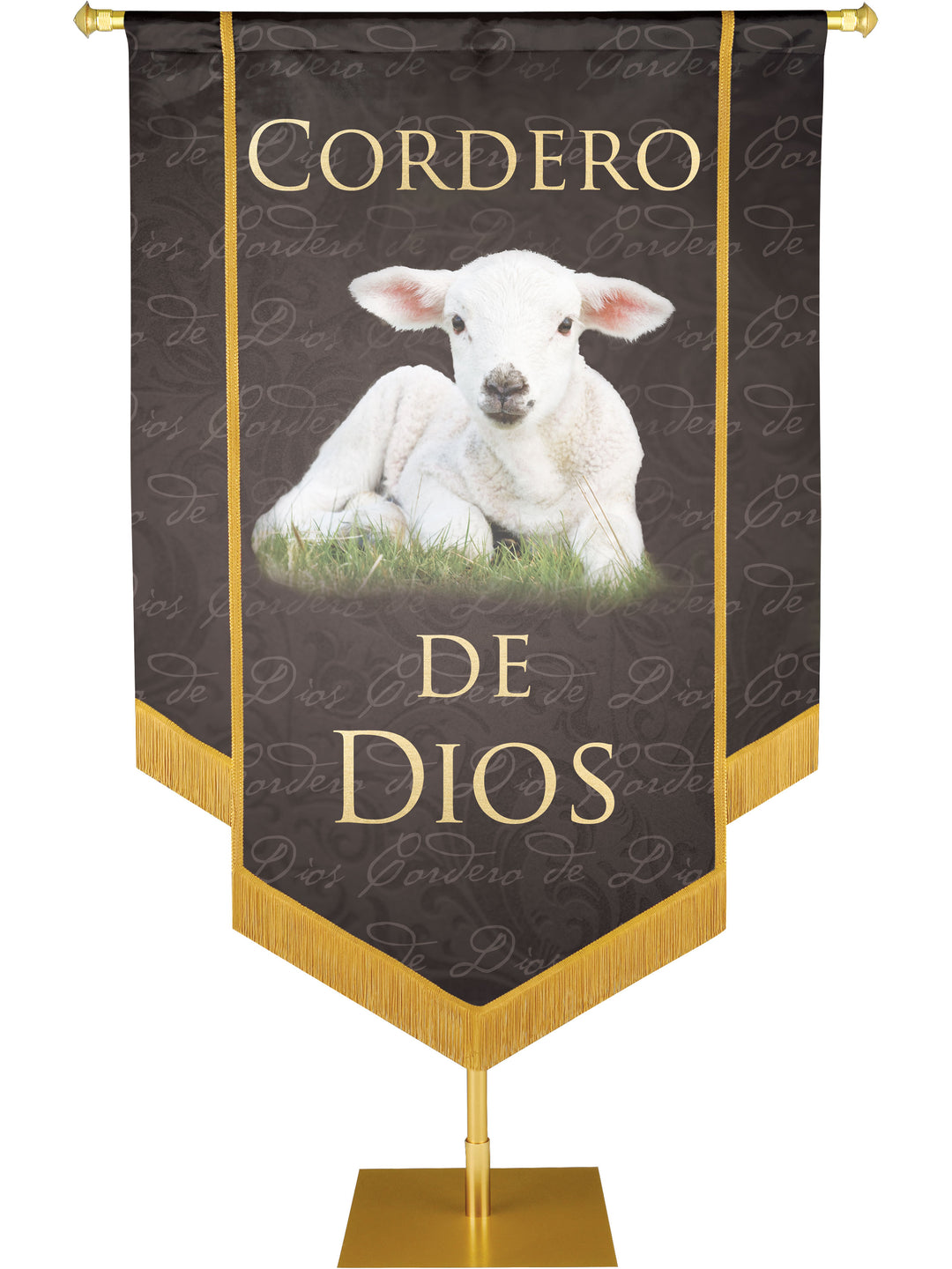 Cordero De Dios Embellished Banner - Handcrafted Banners - PraiseBanners